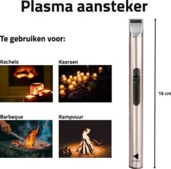 Oplaadbare Lange Elektrische Aansteker - Duurzame Plasma Aansteker - Inclusief Cadeauverpakking - BBQ - Kaarsen - Rose -Keukengrill Winkel 1200x1187 2