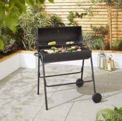 BBQ XL Houtskoolbarbecue - Cilindervorm - Grilloppervlak (LxB) 71 X 35 Cm - Zwart -Keukengrill Winkel 1200x1191 5