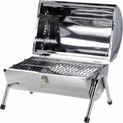 BBQ Collection Houtskoolbarbecue - Cilinder - Chroom -Keukengrill Winkel 1200x1193 3