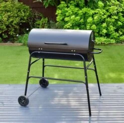 BBQ XL Houtskoolbarbecue - Cilindervorm - Grilloppervlak (LxB) 71 X 35 Cm - Zwart -Keukengrill Winkel 1200x1196 1
