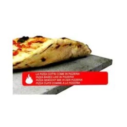 ETNA Pizza Set - Grote Pizzasteen & GRATIS Pizzaschep - 30 Cm X 38 Cm - Echt Italiaanse Pizzasteen - Broodbaksteen - BBQ Pizzasteen - Gemaakt Van Lavasteen Uit De Etna - Non-stick - Eppicotispai -Keukengrill Winkel 1200x1200 132