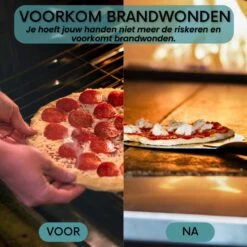 Nowad Pizzaschep RVS Rond - 30,5 Cm - PVC Handvat -Keukengrill Winkel 1200x1200 148