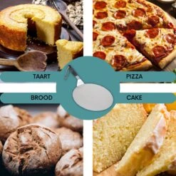 Nowad Pizzaschep RVS Rond - 30,5 Cm - PVC Handvat -Keukengrill Winkel 1200x1200 149