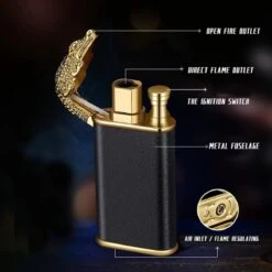 Dragon Lighter - Draak Aansteker - Dual Flame - Vuur Aansteker - Verschillende Vlamgrootte - Hervulbaar - WBV™ 5 Dragon Lighter - Draak Aansteker - Dual Flame - Vuur Aansteker - Verschillende Vlamgrootte - Hervulbaar - WBV™ -Keukengrill Winkel 1200x1200 152