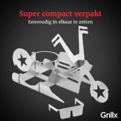GrillX Beer Can Chicken Houder - Kiphouder Motorcycle - BBQ Accesoires - Bierkip - Barbeque Gereedschap - Chicken Sitter -Keukengrill Winkel 1200x1200 156