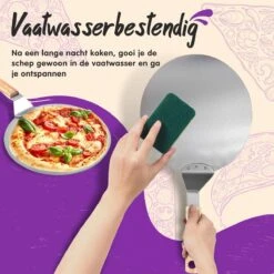 Nowad Pizzaschep RVS Rond Voor BBQ En Oven - 30,5 Cm - Pizzaspatel - Taartschep - Houten Handvat - Ophangbaar - Rond - Vaatwasbestendig - Keukenaccessoires -Keukengrill Winkel 1200x1200 175