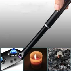 Oplaadbare Lange Dunne Elektrische Aansteker - Duurzame Plasma Aansteker - Inclusief Cadeauverpakking - BBQ – Kaarsen - Zwart -Keukengrill Winkel 1200x1200 18