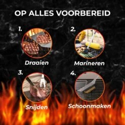 GrillX Barbecue Gereedschap Set - 19-delig - Inclusief Luxe Draagtas - BBQ Accesoires - Gereedschapset -Keukengrill Winkel 1200x1200 197