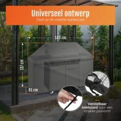 GrillX Barbecue Hoes - 145 X 61 X 117cm - BBQ Hoes Waterdicht - Beschermhoes Inclusief Trekkoord - BBQ Accesoires -Keukengrill Winkel 1200x1200 35