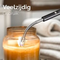 Dailygoods® Elektrische Aansteker - Plasma Aansteker - Oplaadbaar - Gift Set - Zwart -Keukengrill Winkel 1200x1200 372