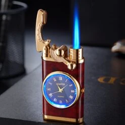Flametimer Exclusieve Aansteker Met Horloge, 2 Stuks Willekeurig, Winddichte Draagbare Kaars Aansteker Voor Kaars Koken BBQ, Vuurwerk, Zak Zaklamp Aansteker Met Geschenkdoos, Cool Gift -Keukengrill Winkel 1200x1200 386