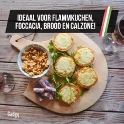 Gadgy Pizzasteen Met Pizzaschep – Cordieriet Voor Knapperige Pizzabodem – Pizzasteen Voor BBQ, Oven Of Kamado - Pizzaspatel - Pizza Set -Keukengrill Winkel 1200x1200 464