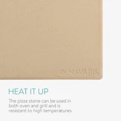 Navaris Pizzasteen XL Voor Oven En Barbecue - Rechthoekige Pizzaplaat 38 X 30 Cm - Inclusief Pizzaschep Met Extra Lang Handvat En Receptenboek -Keukengrill Winkel 1200x1200 468