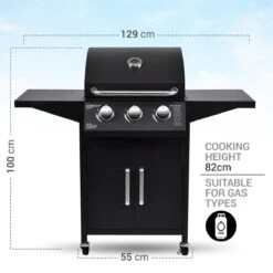 MaxxGarden Gas Barbecue - 3 Branders - Incl. Gratis BBQ Set -Keukengrill Winkel 1200x1200 500