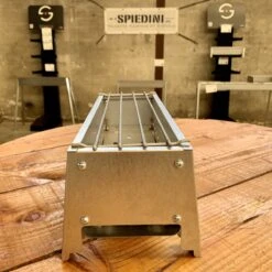 Spiedini Saté-bbq Bali 40 Mini - Kleine, Smalle Houtskoolbarbecue Met Horizontaal Rooster Voor Sate Of Andere Spiesjes - 40 Cm Lang, 11 Cm Breed, 14 Cm Hoog - Ideaal Voor Tuin- Of Open Haard, Of Balkon - Materiaal: Gealuminiseerd Ijzer -Keukengrill Winkel 1200x1200 530