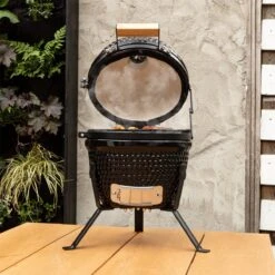 BluMill Kamado BBQ Egg - Kamado 13 Inch - Incl. Vlees Thermometer - Houtskoolbarbecues - Zwart - Ø 27cm -Keukengrill Winkel 1200x1200 563