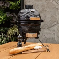 BluMill Kamado BBQ Egg - Kamado 13 Inch - Incl. Vlees Thermometer - Houtskoolbarbecues - Zwart - Ø 27cm -Keukengrill Winkel 1200x1200 568