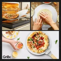 GrillX Pizzaschep Met Pizzasnijder - 30cm - In Luxe Doos - Pizzaspatel Voor BBQ & Oven - BBQ Accesoires Gereedschap -Keukengrill Winkel 1200x1200 57