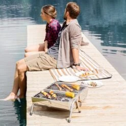 BBQ Collection Houtskoolbarbecue - Cilinder - Chroom -Keukengrill Winkel 1200x1200 584