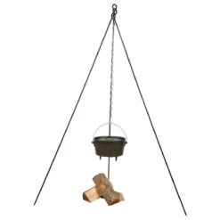 Esschert Design - Driepoot Met Ketting - Haardvuur Accessoires - Staal - Zwart -Keukengrill Winkel 1200x1200 598