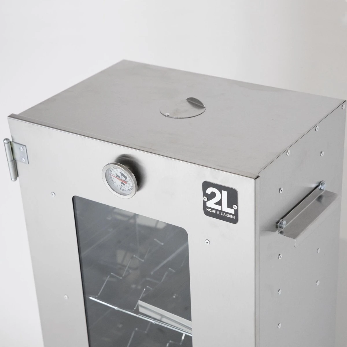 2-L Home & Garden XL Rookoven - RVS - 80x40x28 Cm - 3 Etages 8 2-L Home & Garden XL Rookoven - RVS - 80x40x28 Cm - 3 Etages - Afbeelding 8