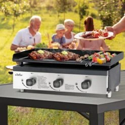 Bighorn Plancha Grill - Gasbarbecue – Tabletop – Draagbaar – 3 Branders -Keukengrill Winkel 1200x1200 604