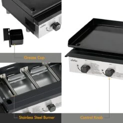 Bighorn Plancha Grill - Gasbarbecue – Tabletop – Draagbaar – 3 Branders -Keukengrill Winkel 1200x1200 606