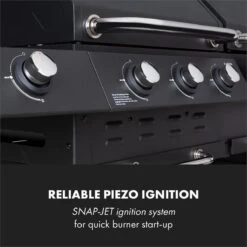 Klarstein Kingsville Double Barbecue - Houtskool- En Gasbarbecue - Smoker BBQ - Inclusief Deksels En Thermometer - Met 2 Roosters - Zwart -Keukengrill Winkel 1200x1200 609