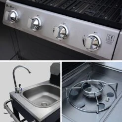 Alice's Garden Gas BBQ D'Artagnan - Zwart - 5 Branders - Buitenkeuken -Keukengrill Winkel 1200x1200 615