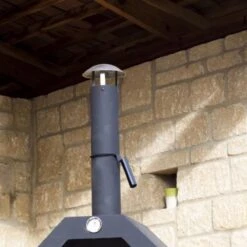 Merkloos MaxxGarden Pizza Oven - Smoker Barbecue Houtskool 45 X 65 X 158cm -Keukengrill Winkel 1200x1200 618