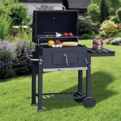 Tepro Toronto Click Barbecue Bbq Houtskool - Grilloppervlak (LxB) 56 X 42 Cm - Met Thermometer In De Deksel - RVS - Houtskoolbarbecue -Keukengrill Winkel 1200x1200 696