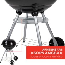 BBQ Collection Houtskoolbarbecue - Kogelbarbecue 45 X 60 Centimeter - Ronde Barbecue - Barbecue Op Wielen - Zwart - Metaal -Keukengrill Winkel 1200x1200 715