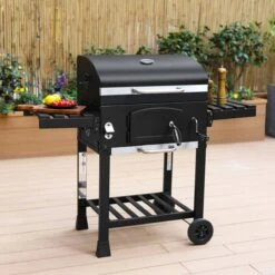Alice's Garden Houtskool BBQ Bernard - Smoker - Verstelbare Houtskoolbak - Zwart -Keukengrill Winkel 1200x1200 727