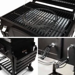 Alice's Garden Houtskool BBQ Bernard - Smoker - Verstelbare Houtskoolbak - Zwart -Keukengrill Winkel 1200x1200 728