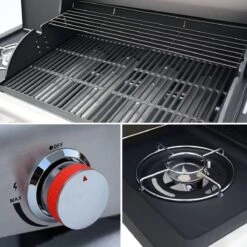 Alice's Garden Gas BBQ Bazin 4 - 5 Branders - Antraciet - Grilloppervlak 64,6x39,3cm -Keukengrill Winkel 1200x1200 744