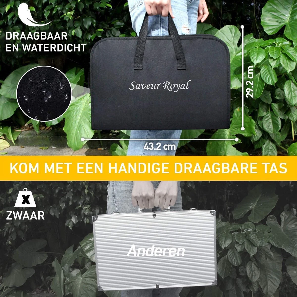 Saveur Royal® 35-delige Barbecue Gereedschapset In Roestvrij Staal - BBQ Grill Set Met Draagtas - Barbecuegerei-sets - Barbecue Accessoires Gereedschap - 35-delig 13 Saveur Royal® 35-delige Barbecue Gereedschapset In Roestvrij Staal - BBQ Grill Set Met Draagtas - Barbecuegerei-sets - Barbecue Accessoires Gereedschap - 35-delig - Afbeelding 13