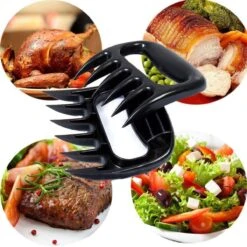 Merkloos Professionele Vleesshredders / Vleesklauwen | Meat Claws | BBQ | Bear Paws | Meat Shredders | Vlees Houders | Barbeque Accesoires | Pulled Pork Klauwen | 2 Stuks -Keukengrill Winkel 1200x1200 801