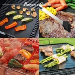 Mountain Jack® 40-Delige Luxe BBQ Grill Accessoires Set In Roestvrij Staal – Barbecue Gereedschap – Tangenset, Vlees Thermometer, Vleestang, Borstel, Spiezen, Vleesmes, Vleesvork -Keukengrill Winkel 1200x1200 807