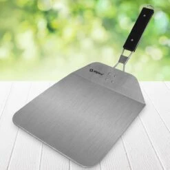RVS Pizzaschep Inklapbaar Vierkant Handvat - Taartschep - Pizzaspatel BBQ Pannekoeken Spatel -Keukengrill Winkel 1200x1200 810
