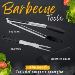 BBQ Gereedschapset - Opbergtas - BBQ Accessoires - BBQ Tang - BBQ Set - BBQ Borstel - BBQ Gereedschap - Roestvrij Staal -Keukengrill Winkel 1200x1200 814
