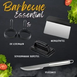 BBQ Gereedschapset - Opbergtas - BBQ Accessoires - BBQ Tang - BBQ Set - BBQ Borstel - BBQ Gereedschap - Roestvrij Staal -Keukengrill Winkel 1200x1200 817