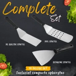 BBQ Gereedschapset - Opbergtas - BBQ Accessoires - BBQ Tang - BBQ Set - BBQ Borstel - BBQ Gereedschap - Roestvrij Staal -Keukengrill Winkel 1200x1200 818