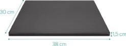 Navaris Pizzasteen XL Voor Oven En Barbecue - Rechthoekige Pizzaplaat 38 X 30 Cm - Inclusief Receptenboek - Keramisch Geglazuurd - Zwart 16 Navaris Pizzasteen XL Voor Oven En Barbecue - Rechthoekige Pizzaplaat 38 X 30 Cm - Inclusief Receptenboek - Keramisch Geglazuurd - Zwart -Keukengrill Winkel 1200x439