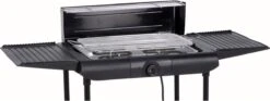 Excellent Electrics Elektrische Barbecue - Grilloppervlak (LxB) 36x24 Cm - 2000W - Zwart -Keukengrill Winkel 1200x453 1
