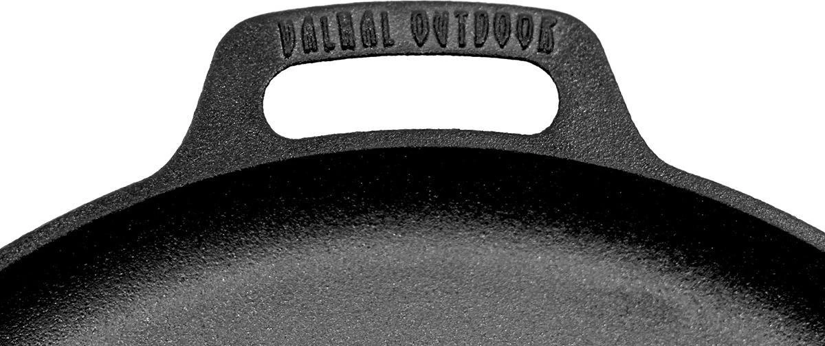 Valhal Outdoor Skillet / Plancha / Koekenpan - Gietijzer - Diameter 35cm, Twee Handvatten, VH35F 3 Valhal Outdoor Skillet / Plancha / Koekenpan - Gietijzer - Diameter 35cm, Twee Handvatten, VH35F - Afbeelding 3