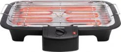 Tristar BQ-2813 Electrische Tafelbarbecue - Grilloppervlak (LxB) 38x22 Cm - 2000W - Zwart -Keukengrill Winkel 1200x520