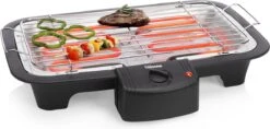 Tristar BQ-2813 Electrische Tafelbarbecue - Grilloppervlak (LxB) 38x22 Cm - 2000W - Zwart -Keukengrill Winkel 1200x573