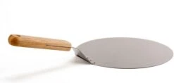 Inpro Pizzaschep RVS - Rond - Voor BBQ En Oven - Pizzaspatel - Taartschep - Houten Handvat - BBQ Gereedschap - Keukengerei - 30 Cm Diameter - Spatel -Keukengrill Winkel 1200x575