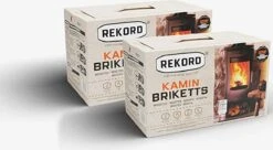 Bruinkoolbriket 10 Kg REKORD- Briketten - Brandhout-briketten Geperst -houtkachel 10kg - 18stk -Keukengrill Winkel 1200x660