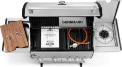 Burnhard Gas BBQ Big FRED Deluxe - 4 Branders - Incl. Keramische Infraroodbrander & Afdekhoes - Deluxe -Keukengrill Winkel 1200x668